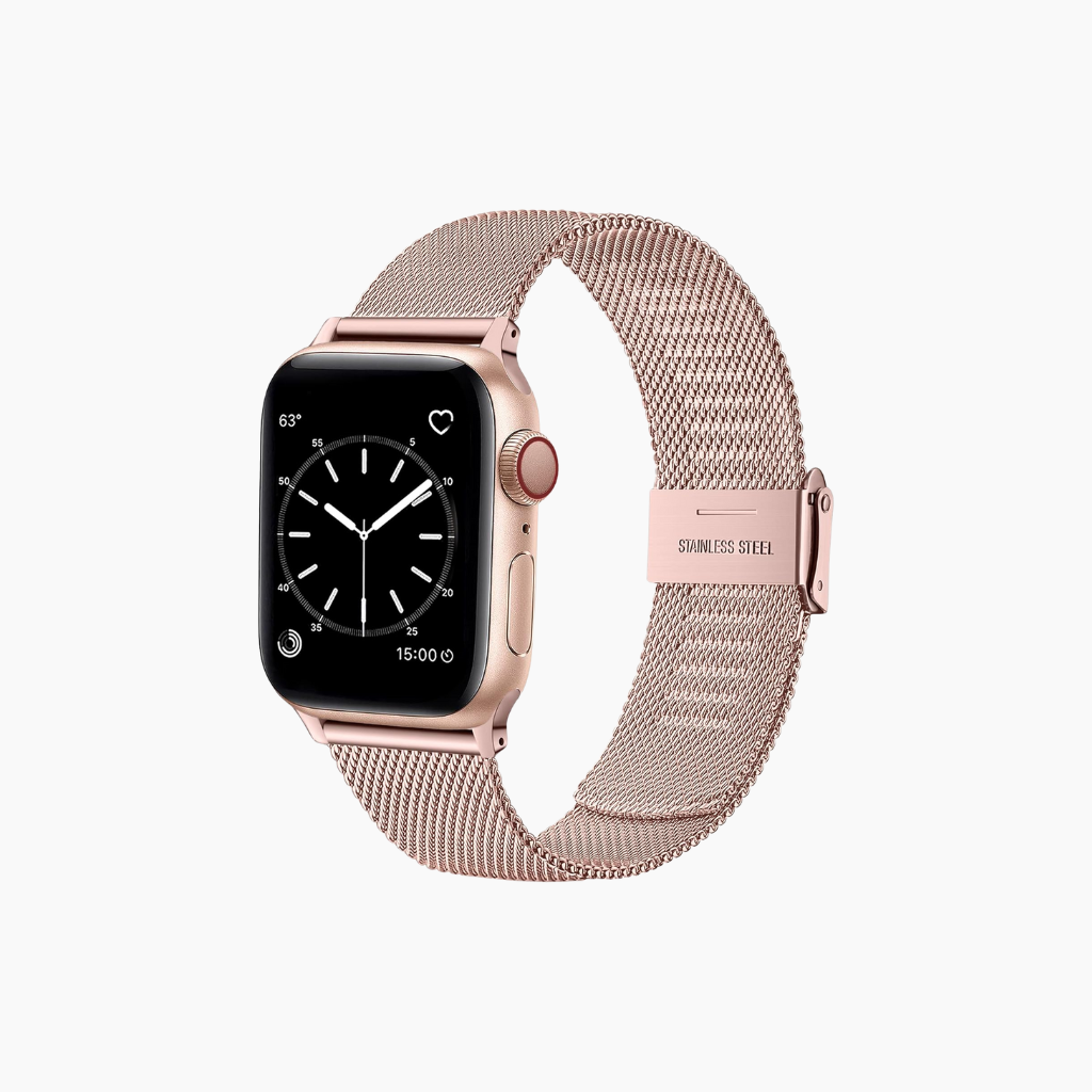 Edelstahlarmband Roségold | Apple Watch Armband – Leicht & Elegant