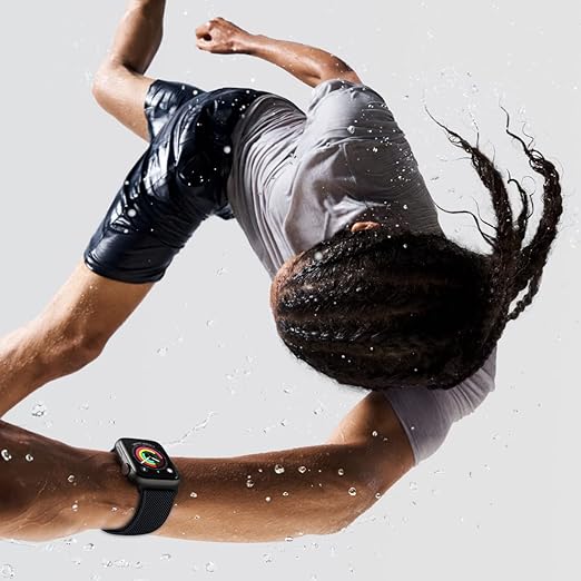 Dark & Elegant - 5er Apple Watch Armband Loop Bundle - Schwarz / Militärgrün / Marineblau / Dunkelgrau / Weiß