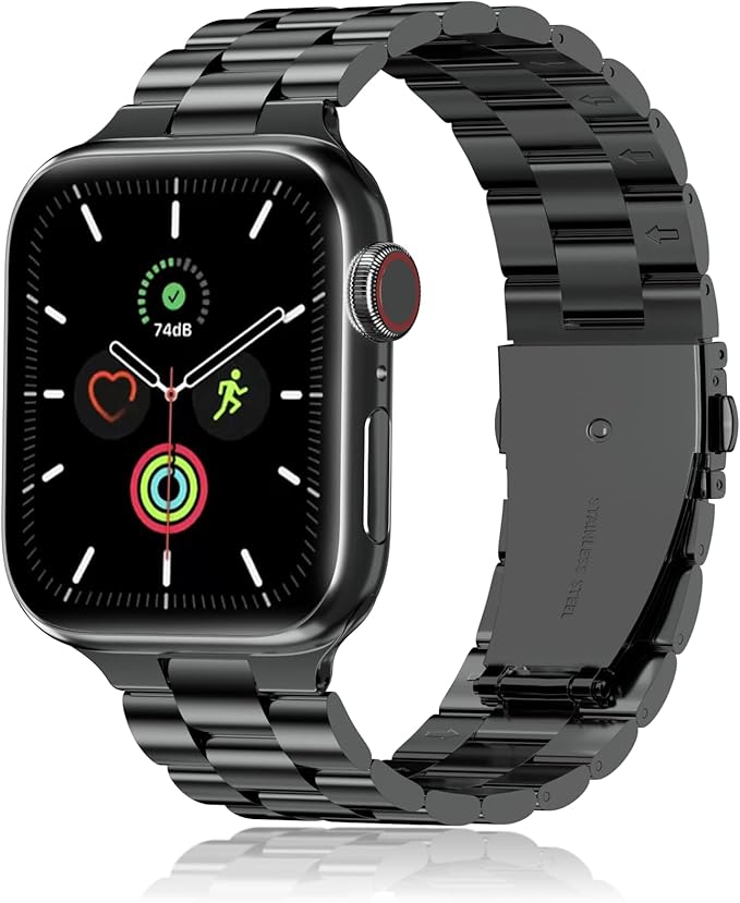 Schwarzes Edelstahl Armband I Apple Smartwatch