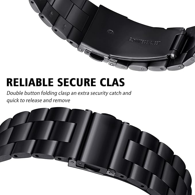 Schwarzes Edelstahl Armband I Apple Smartwatch