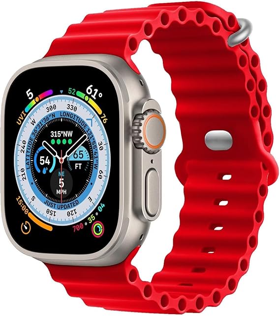 Apple Watch ULTRA Armband "OCEAN" I Sport Bändli aus weichem Silikon (Look & FEEL)