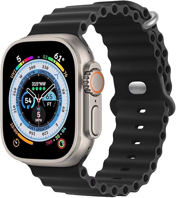 Apple Watch ULTRA Armband "OCEAN" I Sport Bändli aus weichem Silikon (Look & FEEL)