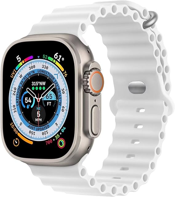Apple Watch ULTRA Armband "OCEAN" I Sport Bändli aus weichem Silikon (Look & FEEL)