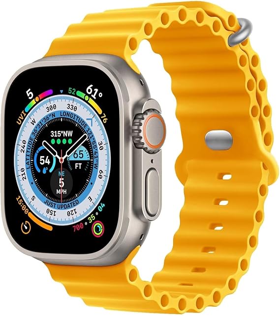 Apple Watch ULTRA Armband "OCEAN" I Sport Bändli aus weichem Silikon (Look & FEEL)