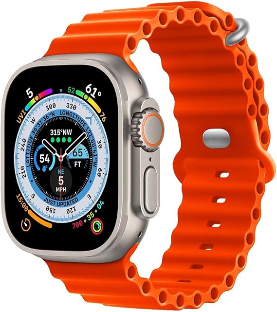 Apple Watch ULTRA Armband "OCEAN" I Sport Bändli aus weichem Silikon (Look & FEEL)