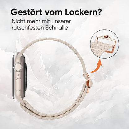 Beiges Solo Loop Armband für die Apple Watch Ultra und SE Edition