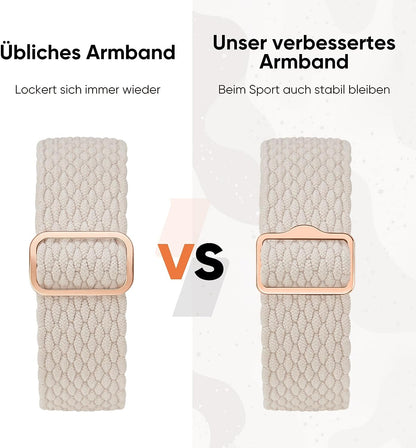 Beiges Solo Loop Armband für die Apple Watch Ultra und SE Edition