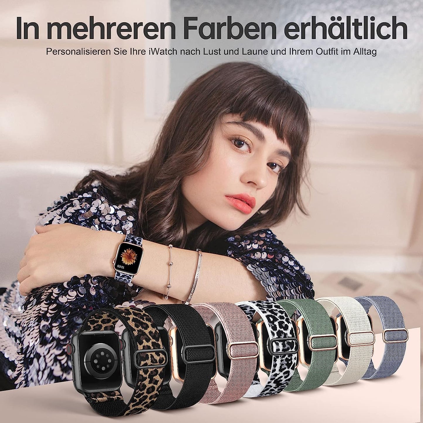 MEGA Bundle I Alle verfügbaren Farben I Elastisches Band I Apple Watch Ultra und SE Series