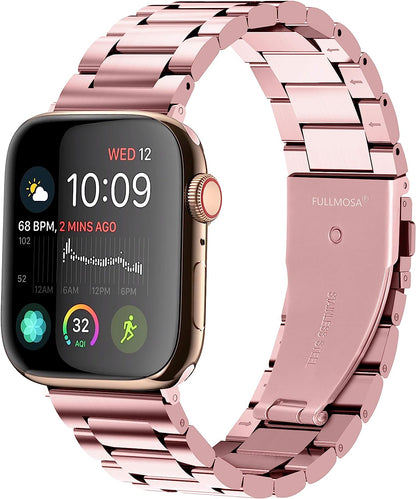 Kirsch ROSA - Edelstahl Edition I Zarte Eleganz I Apple Smartwatch