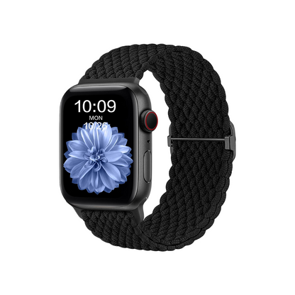 Schwarzes Solo Loop Armband I Apple Watch Ultra und SE