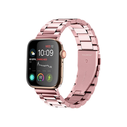 Kirsch ROSA - Edelstahl Edition I Zarte Eleganz I Apple Smartwatch