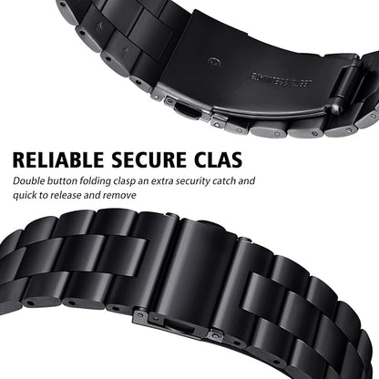 Schwarzes Edelstahl Armband I Apple Smartwatch