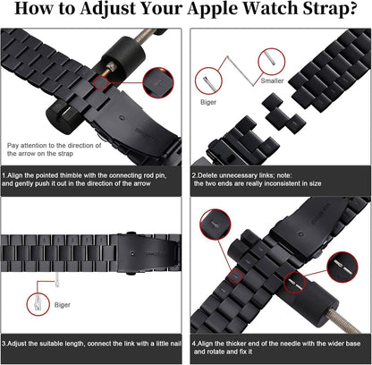 Stahlarmband Business I Premium Edelstahl Apple Armband