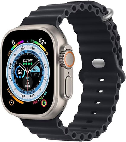 Apple Watch ULTRA Armband "OCEAN" I Sport Bändli aus weichem Silikon (Look & FEEL)