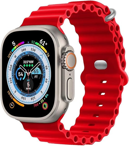 Apple Watch ULTRA Armband "OCEAN" I Sport Bändli aus weichem Silikon (Look & FEEL)