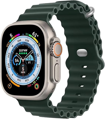 Apple Watch ULTRA Armband "OCEAN" I Sport Bändli aus weichem Silikon (Look & FEEL)