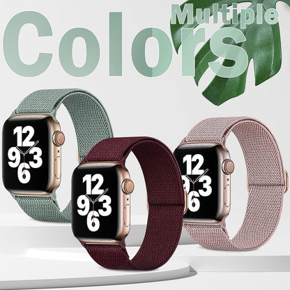 Wild and Dark - 5er Bundle Apple Watch Armbänder (Leopard, Leopard Weiss, Schwarz, Alt Rosa, Weinrot)