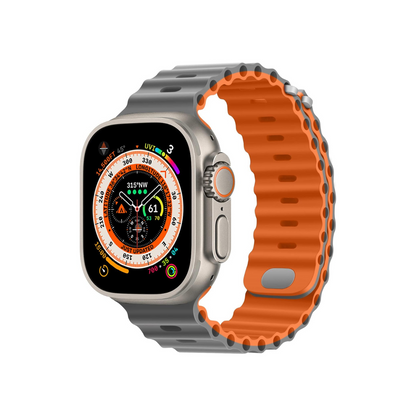 Apple Watch ULTRA Armband "OCEAN" I Sport Bändli aus weichem Silikon (Look & FEEL)